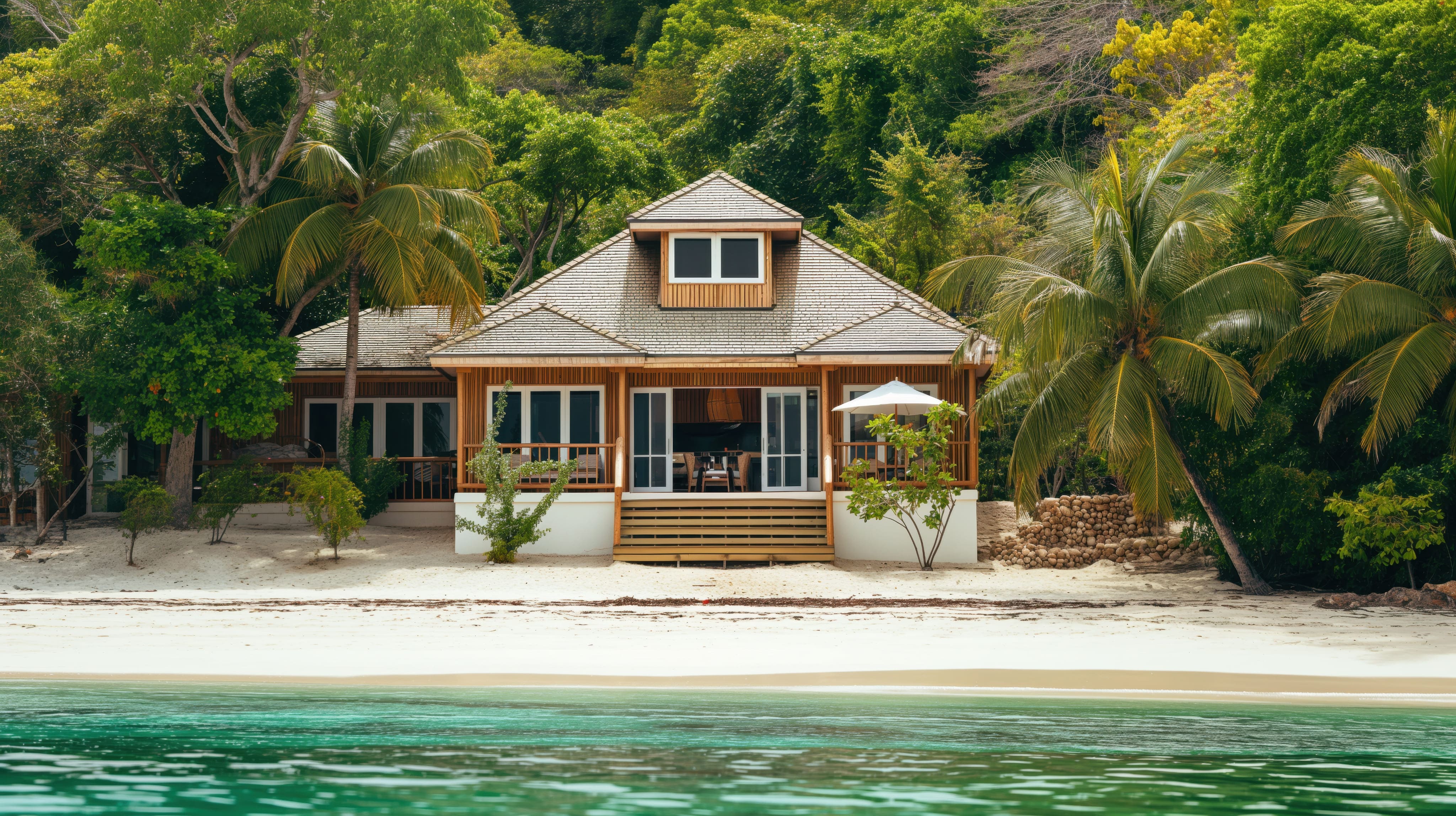 Beachfront vacation property